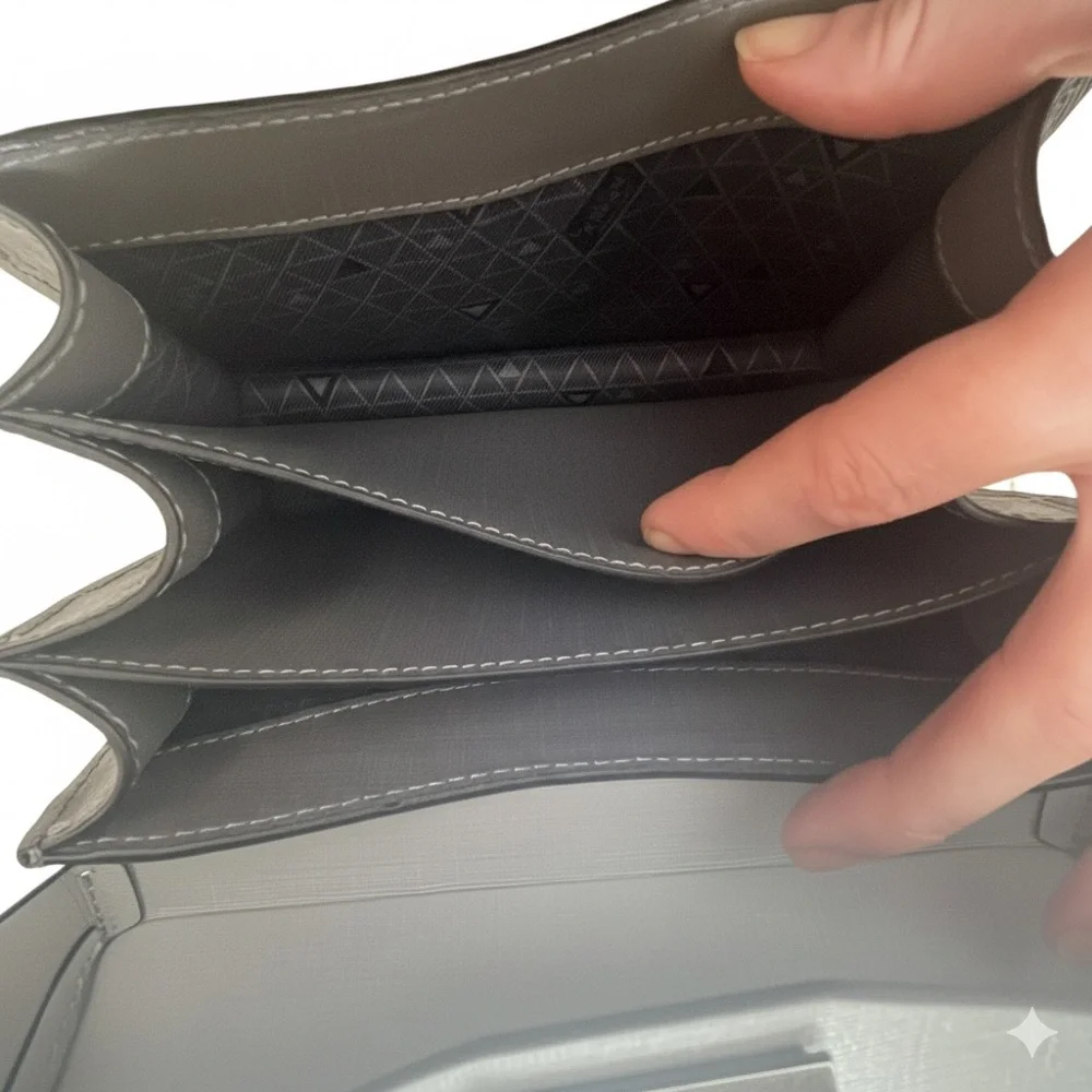 Botkier Nolita Gray Leather Crossbody Bag – w/ Dust Bag & Authenticity Card - Picture 5 of 8